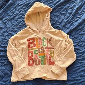 Black is beautiful crop hoodie